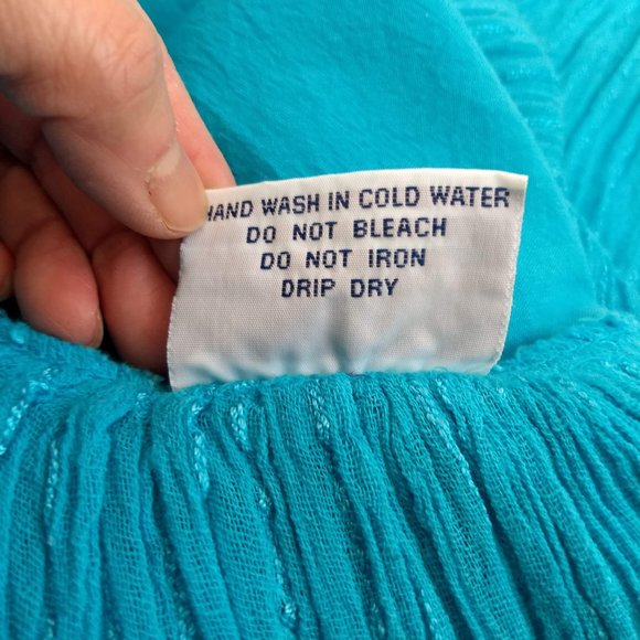 vintage 80s turquoise daydress napdress housedress 🎈HOST PICK🎈 - Picture 9 of 10